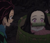 nezuko in the basket